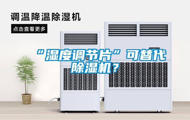 “濕度調(diào)節(jié)片”可替代除濕機(jī)？