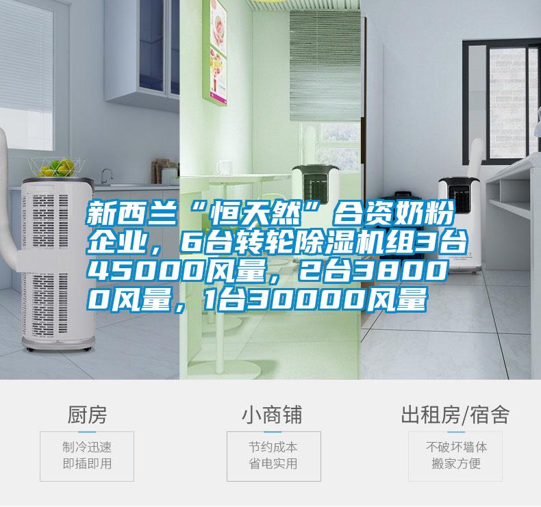 新西蘭“恒天然”合資奶粉企業(yè)，6臺(tái)轉(zhuǎn)輪除濕機(jī)組3臺(tái)45000風(fēng)量，2臺(tái)38000風(fēng)量，1臺(tái)30000風(fēng)量