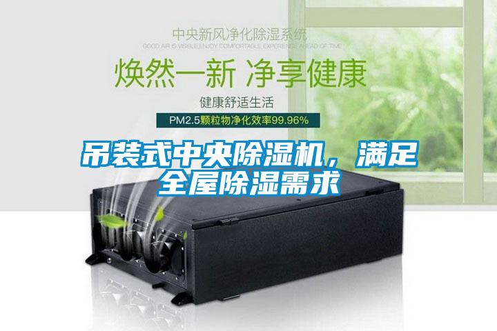 吊裝式中央除濕機，滿足全屋除濕需求