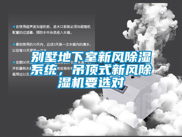別墅地下室新風(fēng)除濕系統(tǒng)，吊頂式新風(fēng)除濕機要選對