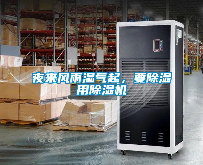 夜來風雨濕氣起，要除濕用除濕機