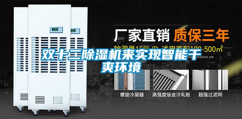 雙十二除濕機(jī)來實現(xiàn)智能干爽環(huán)境