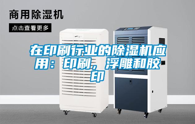 在印刷行業(yè)的除濕機應用：印刷，浮雕和膠印