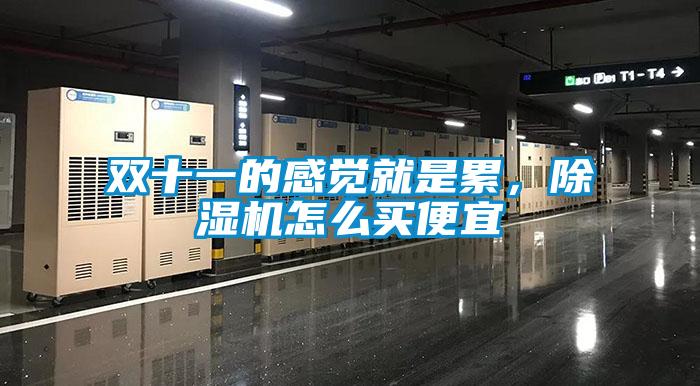 雙十一的感覺就是累，除濕機(jī)怎么買便宜