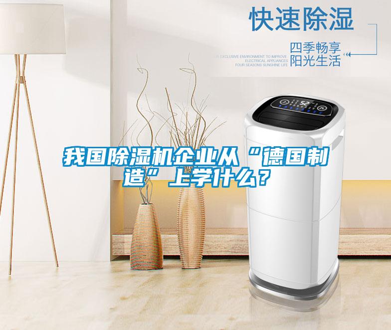 我國除濕機企業(yè)從“德國制造”上學什么？