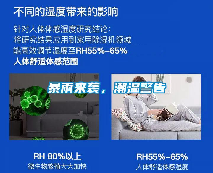 暴雨來襲，潮濕警告