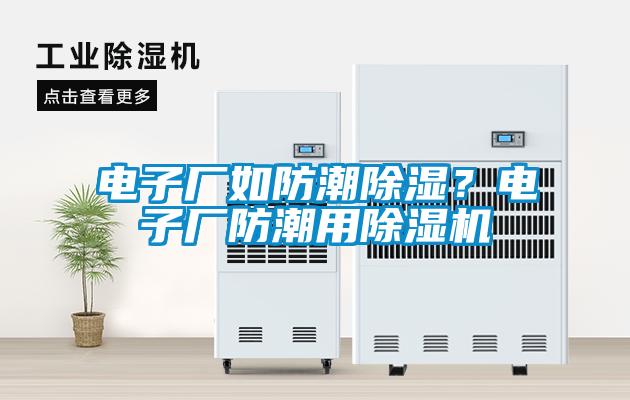 電子廠如防潮除濕？電子廠防潮用除濕機