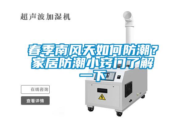 春季南風(fēng)天如何防潮？家居防潮小竅門了解一下