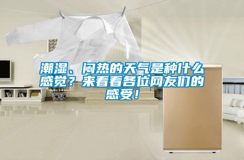 潮濕、悶熱的天氣是種什么感覺？來(lái)看看各位網(wǎng)友們的感受！