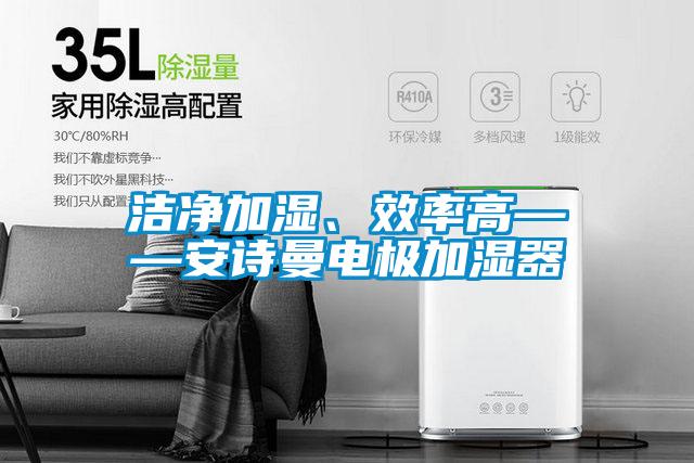 潔凈加濕、效率高——安詩曼電極加濕器