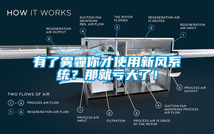 有了霧霾你才使用新風(fēng)系統(tǒng)？那就虧大了！