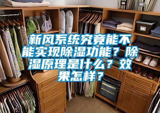 新風(fēng)系統(tǒng)究竟能不能實(shí)現(xiàn)除濕功能？除濕原理是什么？效果怎樣？