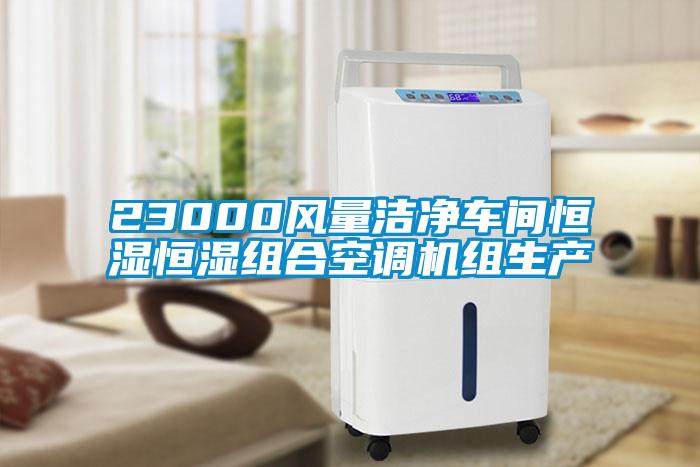 23000風(fēng)量潔凈車間恒濕恒濕組合空調(diào)機組生產(chǎn)