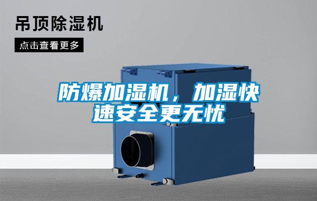防爆加濕機(jī)，加濕快速安全更無憂