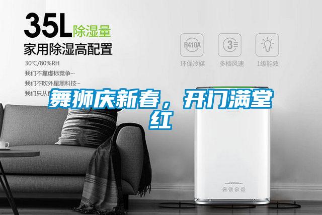 舞獅慶新春，開門滿堂紅