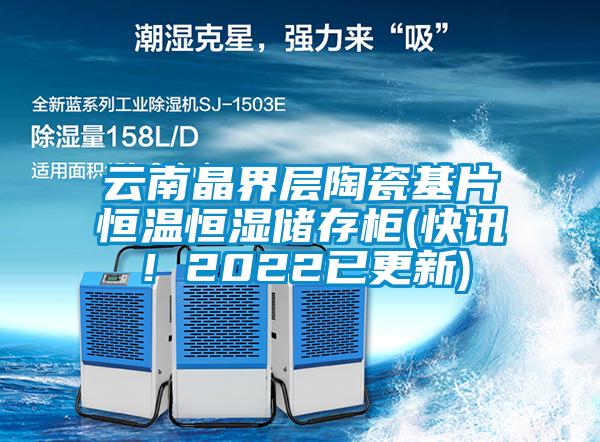 云南晶界層陶瓷基片恒溫恒濕儲存柜(快訊！2022已更新)