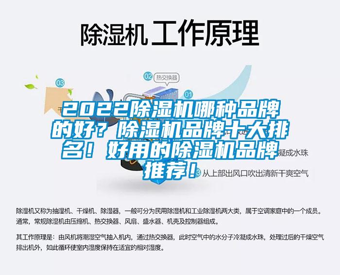 2022除濕機(jī)哪種品牌的好？除濕機(jī)品牌十大排名！好用的除濕機(jī)品牌推薦！