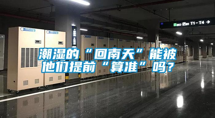 潮濕的“回南天”能被他們提前“算準(zhǔn)”嗎？