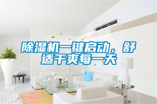 除濕機(jī)一鍵啟動(dòng)，舒適干爽每一天