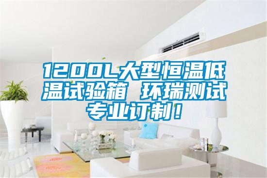 1200L大型恒溫低溫試驗箱 環(huán)瑞測試專業(yè)訂制！