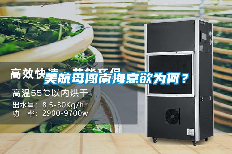 美航母闖南海意欲為何？