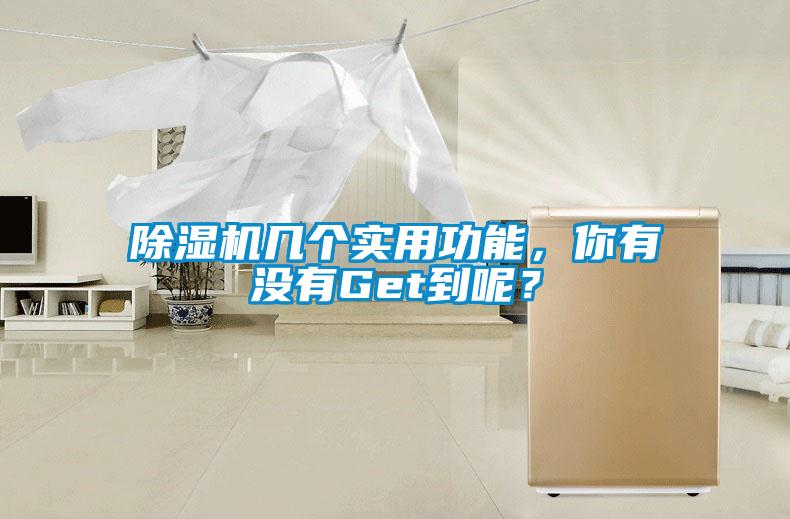 除濕機幾個實用功能，你有沒有Get到呢？