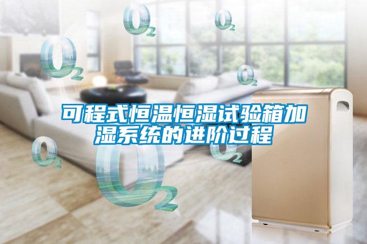 可程式恒溫恒濕試驗(yàn)箱加濕系統(tǒng)的進(jìn)階過程