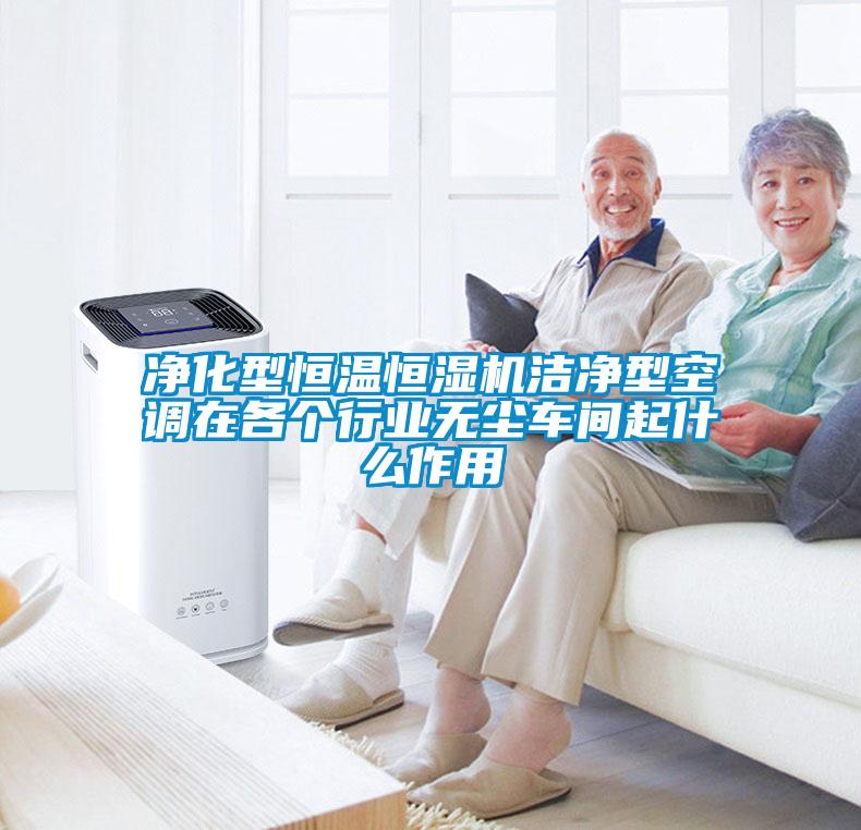 凈化型恒溫恒濕機(jī)潔凈型空調(diào)在各個(gè)行業(yè)無(wú)塵車(chē)間起什么作用