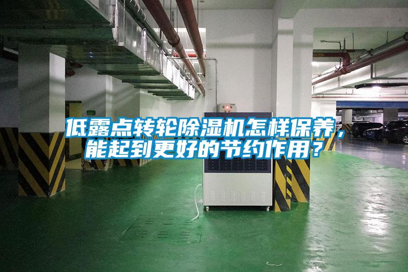 低露點(diǎn)轉(zhuǎn)輪除濕機(jī)怎樣保養(yǎng)，能起到更好的節(jié)約作用？