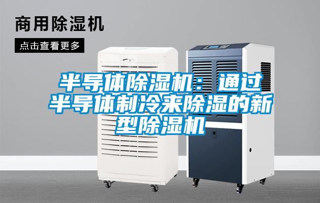 半導(dǎo)體除濕機：通過半導(dǎo)體制冷來除濕的新型除濕機