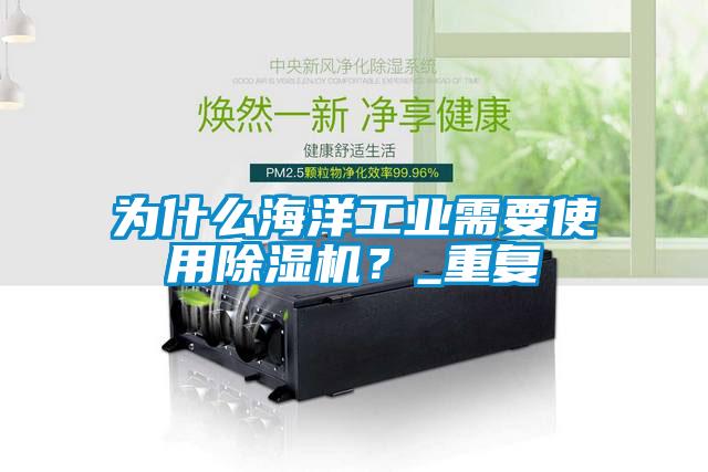 為什么海洋工業(yè)需要使用除濕機(jī)？_重復(fù)