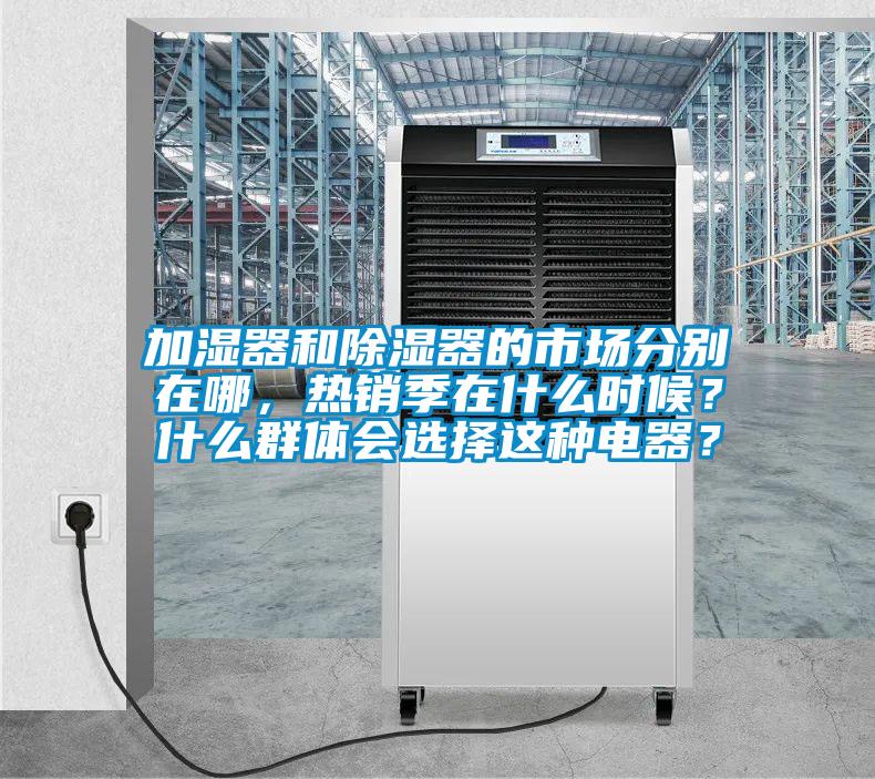 加濕器和除濕器的市場分別在哪，熱銷季在什么時候？什么群體會選擇這種電器？