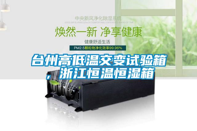 臺州高低溫交變試驗箱，浙江恒溫恒濕箱