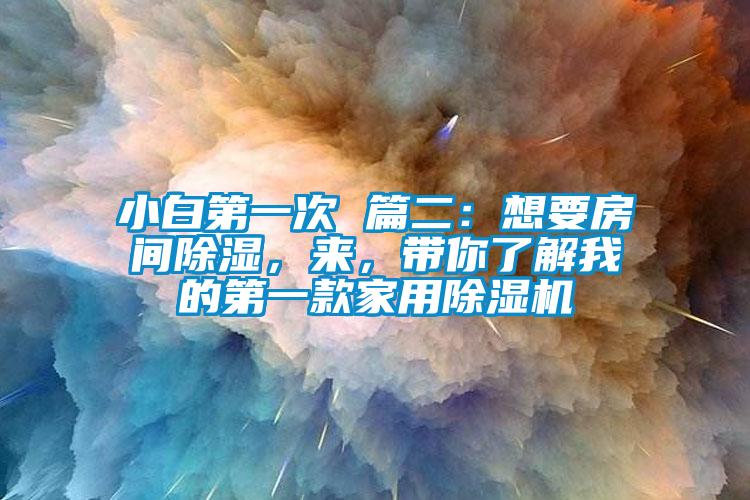 小白第一次 篇二：想要房間除濕，來，帶你了解我的第一款家用除濕機(jī)
