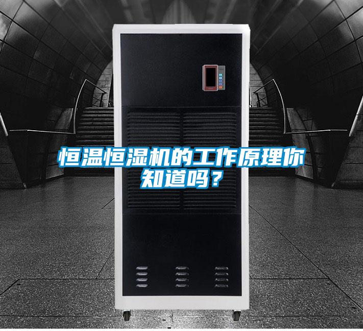 恒溫恒濕機的工作原理你知道嗎？