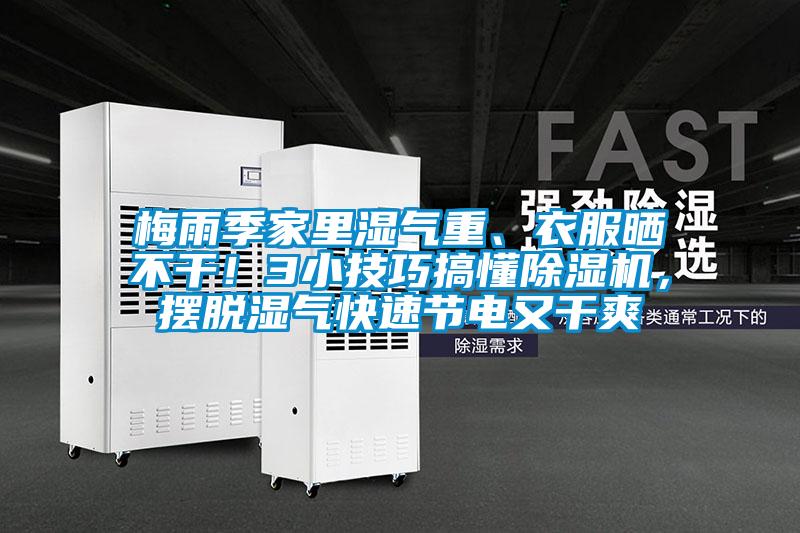 梅雨季家里濕氣重、衣服曬不干！3小技巧搞懂除濕機(jī)，擺脫濕氣快速節(jié)電又干爽