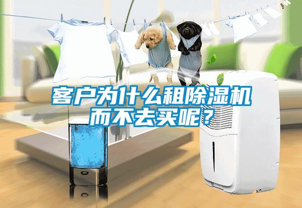 客戶為什么租除濕機(jī)而不去買呢？