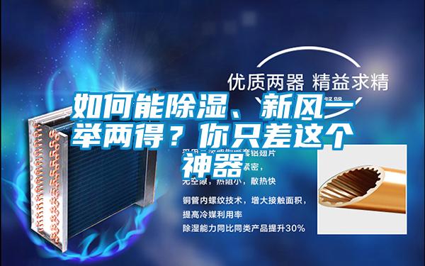 如何能除濕、新風(fēng)一舉兩得？你只差這個(gè)神器