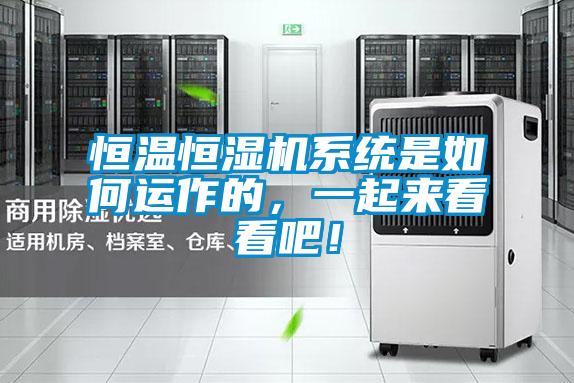 恒溫恒濕機(jī)系統(tǒng)是如何運(yùn)作的，一起來(lái)看看吧！