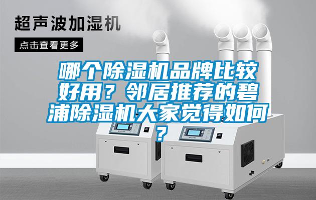 哪個除濕機(jī)品牌比較好用？鄰居推薦的碧浦除濕機(jī)大家覺得如何？