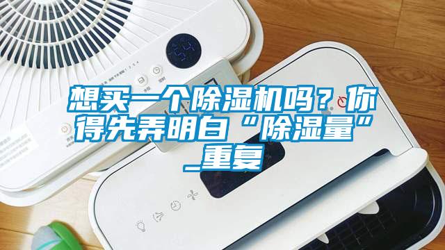 想買一個除濕機嗎？你得先弄明白“除濕量”_重復(fù)