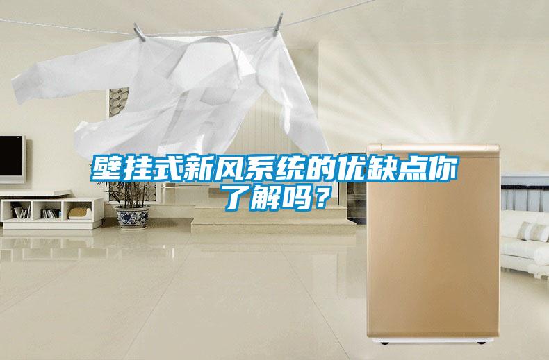 壁掛式新風系統(tǒng)的優(yōu)缺點你了解嗎？