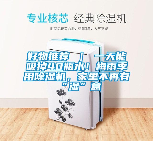 好物推薦 ｜ 一天能吸掉40瓶水！梅雨季用除濕機(jī)，家里不再有“濕”意