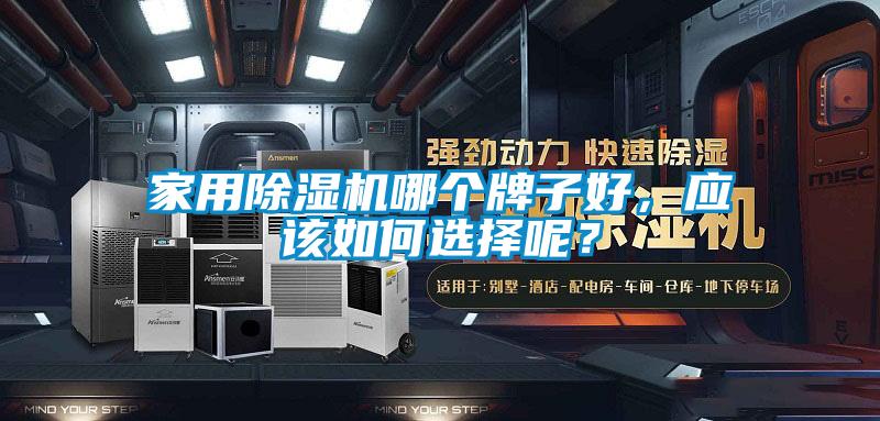 家用除濕機哪個牌子好，應該如何選擇呢？