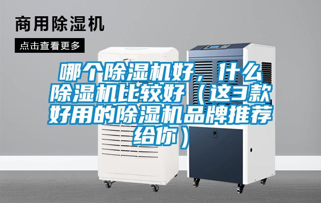 哪個除濕機好，什么除濕機比較好（這3款好用的除濕機品牌推薦給你）