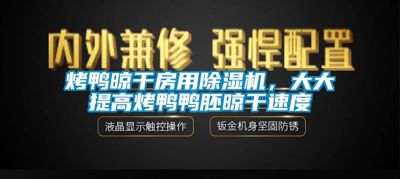 烤鴨晾干房用除濕機(jī)，大大提高烤鴨鴨胚晾干速度