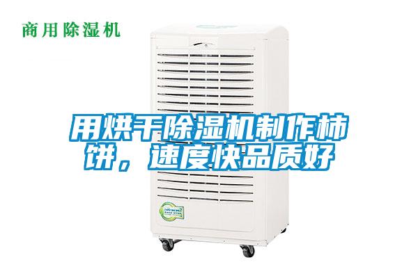用烘干除濕機制作柿餅，速度快品質好