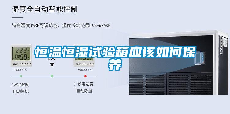 恒溫恒濕試驗箱應該如何保養(yǎng)