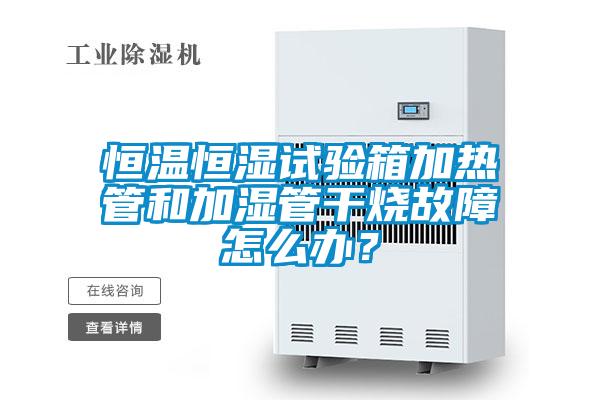 恒溫恒濕試驗(yàn)箱加熱管和加濕管干燒故障怎么辦？