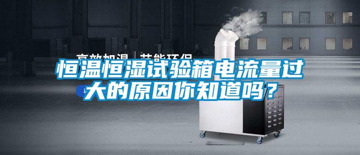 恒溫恒濕試驗(yàn)箱電流量過大的原因你知道嗎？